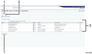 Schermafbeelding van internetbrowser (afbeelding met genummerde items)
