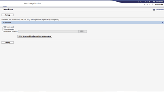 Afbeelding internetbrowserscherm