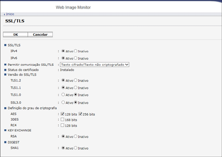 Ilustração da tela do navegador