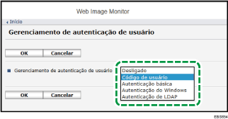 Ilustração da tela do navegador