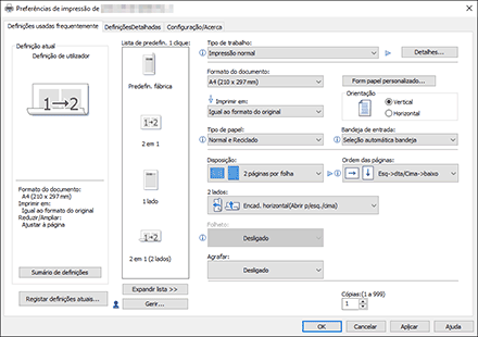 Ilustração da tela do driver