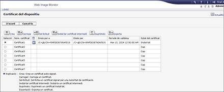 Il·lustració de la pantalla del navegador web
