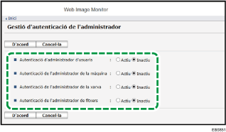Il·lustració de la pantalla del navegador web