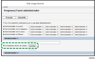 Il·lustració de la pantalla del navegador web