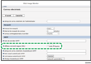 Il·lustració de la pantalla del navegador web