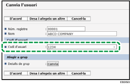 Il·lustració de la pantalla del navegador web