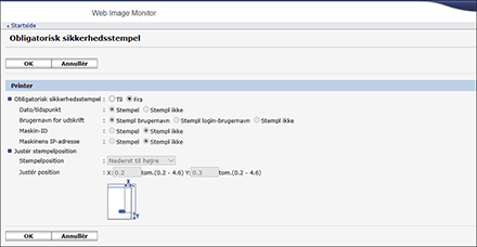 Illustration af skærmbillede i webbrowser
