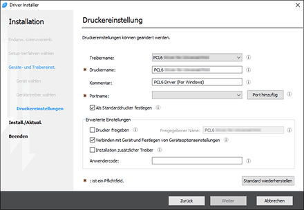 Abbildung für Treiberinstallation