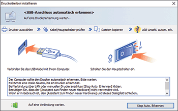 Abbildung Treiberbildschirm