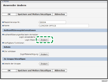 Webbrowser-Bildschirmdarstellung