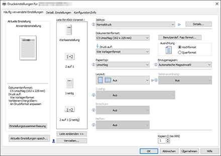 Abbildung Treiberbildschirm