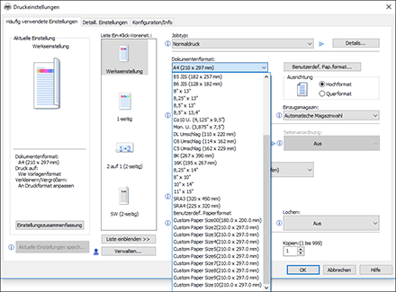 Abbildung Treiberbildschirm