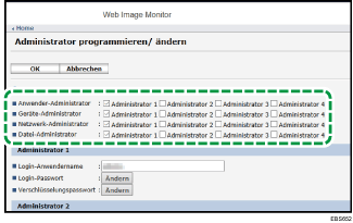 Webbrowser-Bildschirmdarstellung