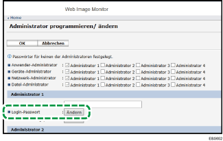 Webbrowser-Bildschirmdarstellung