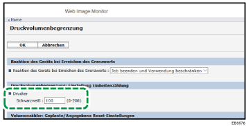 Webbrowser-Bildschirmdarstellung