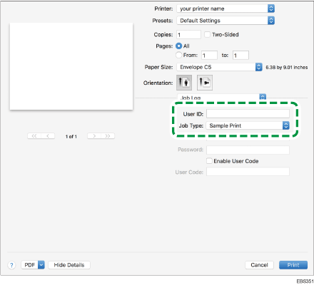 Иллюстрация окна драйвера