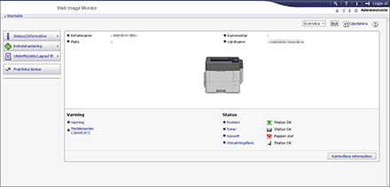 Bild av webbläsarens skärm