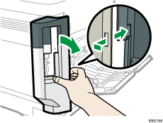 Bild av maskinens baksida