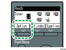 ภาพประกอบปุ่มเลือกรายการ
