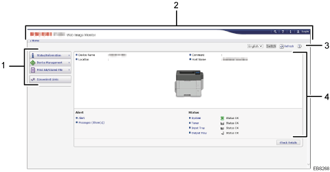 ภาพประกอบหน้าจอเว็บเบราว์เซอร์เรียงลำดับชื่อตามหมายเลข