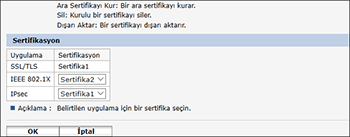 Ağ tarayıcısı ekranı resmi