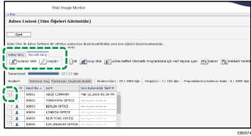 Ağ tarayıcısı ekranı resmi