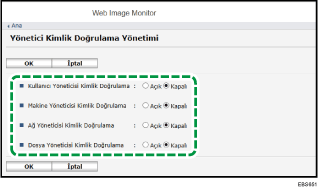 Ağ tarayıcısı ekranı resmi