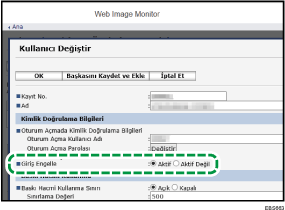 Ağ tarayıcısı ekranı resmi