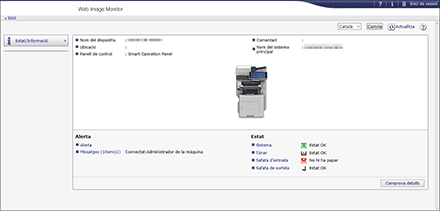 Il·lustració de la pantalla del navegador web