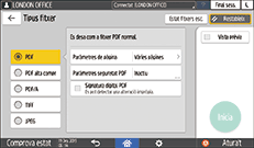 Il·lustració de pantalla del tauler d'operacions