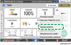 Il·lustració de pantalla del tauler d'operacions