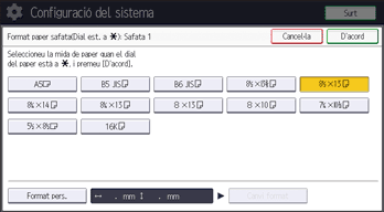 Il·lustració de pantalla del tauler d'operacions