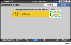 Il·lustració de pantalla del tauler d'operacions