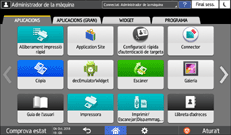 Il·lustració de pantalla del tauler d'operacions