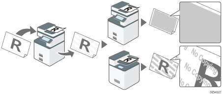 Ilustración de seguridad de datos para copia