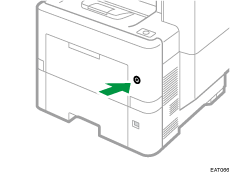 Ilustración del interruptor de alimentación principal