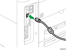 Ilustración del puerto Gigabit Ethernet