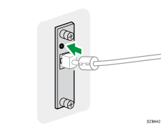 Ilustración de unidad de servidor de impresión USB ampliada