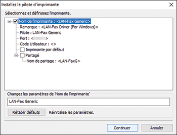 Illustration de l'écran Pilote