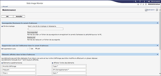 Illustration de l’écran du navigateur Web