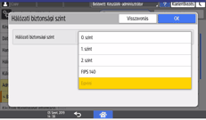A kezelőpanel ismertetése