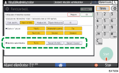 A kezelőpanel ismertetése
