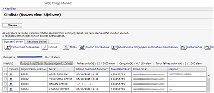 Webböngésző képernyőjének illusztrációja