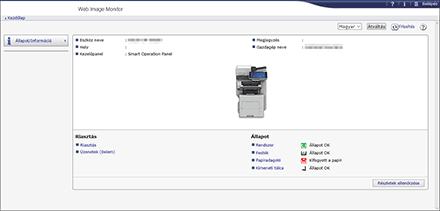 Webböngésző képernyőjének illusztrációja