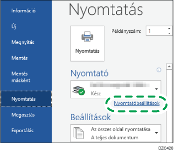 Operációs rendszer képernyőjének illusztrációja