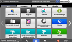 A kezelőpanel ismertetése