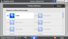A kezelőpanel ismertetése