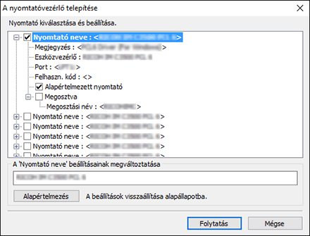 Az illesztőprogram-telepítő ábrája