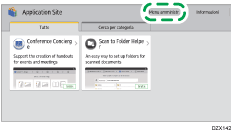 Illustrazione della schermata sul pannello di controllo