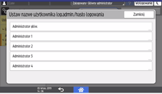 ilustracja ekranu panela operacyjnego
